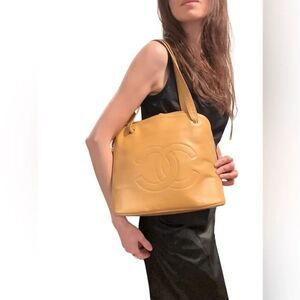 Chanel light brown tote